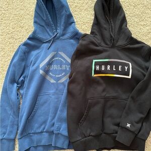 Hurley Graphic Hoodies in Blue and Black